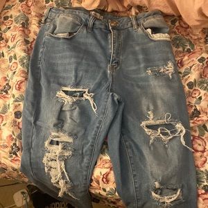 size 18 rue21 skinny ripped  jeans